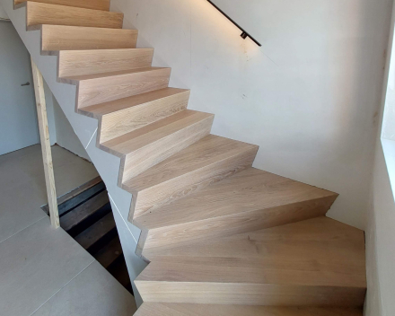 Metalen leuning met ledstrip